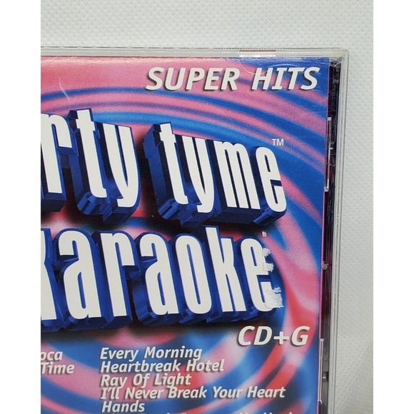 CDB Party Tyme Super Hits Karaoke CD+G CD Lyric Booklet Included No Scratches - Picture 3 of 12